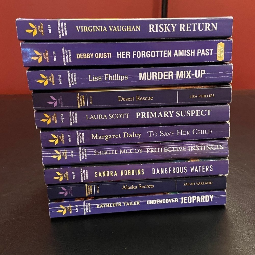 Bundle of 10 Love Inspired Suspense Romantic Novels - Picture 5 of 5